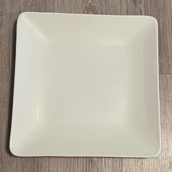 Williams Sonoma White Square Dinner Plate 11.75” Charger I Patrizi Italy Ivory - Picture 1 of 7